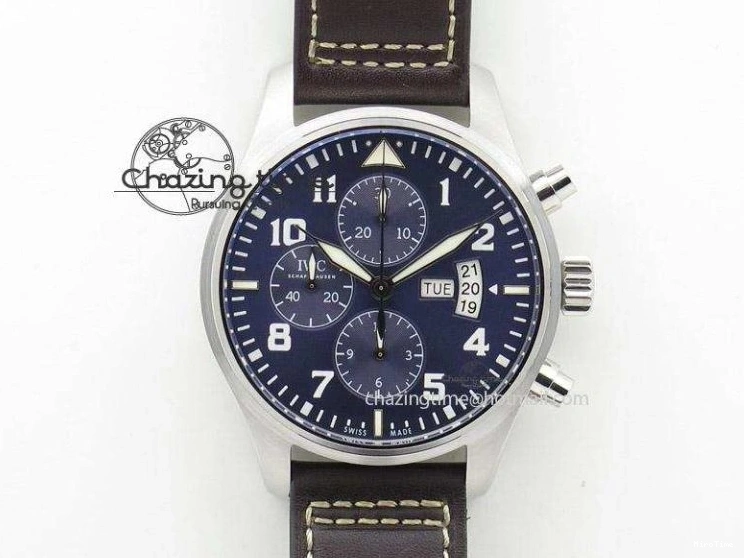 MIROTIME 0415 Versatile Big Pilot Real PR IW502703 SS YLF 1:1 Best Edition Blue Dial On Calfskin Strap A 7226